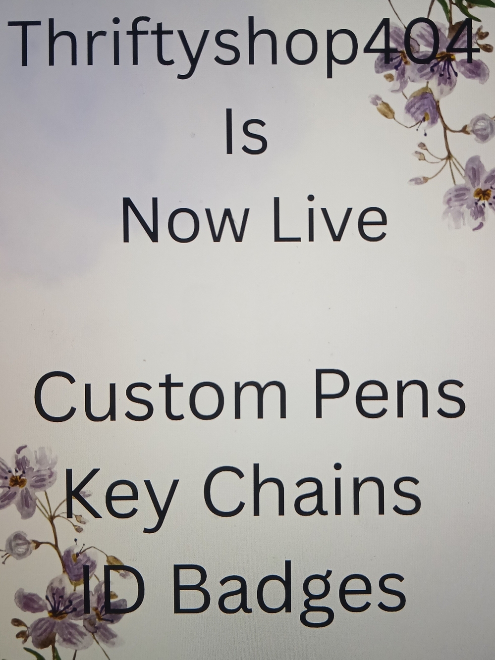 I AM LIVE, SAVE THIS FLYER